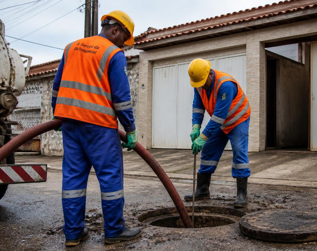 Equipe G Desentupidora em ação